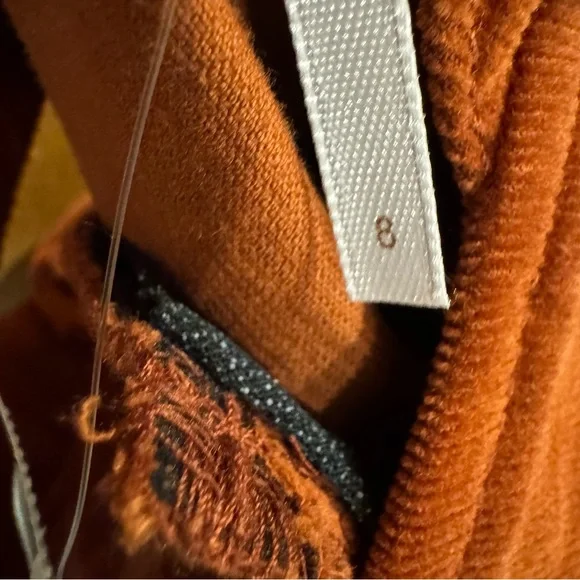 Free People Corduroy Old School Love Corduroy Jumper Skirt Dress. Size 8 - Picture 9 of 12